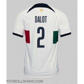 Portugal Diogo Dalot #2 Replika Bortatröja VM 2022 Kortärmad